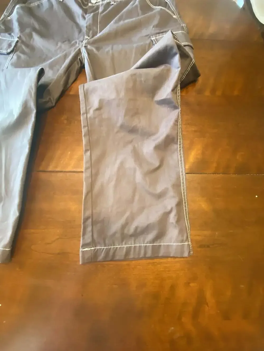 True Religion Men's Bracken Brown Cargo Pants Contrast Stitch Size 40